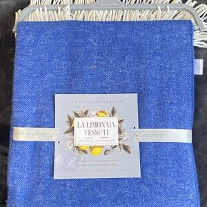 La Limonaia Tessuti Blue Italian Fabric